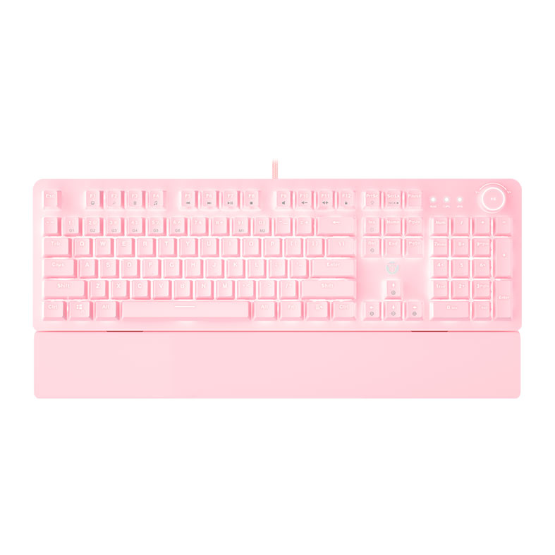 Teclado Mecanico Fantech Maxpower MK853 V2, Led Branco, Switch Vermelho, Rosa, MK853V2-PK-RD - imagem 1