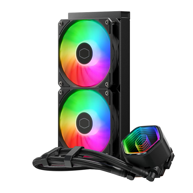 Water Cooler Cooler Master Masterliquid 240 Core II, ARGB, 240mm, Preto, MLW-D24M-A18PA-R1 - miniatura 3