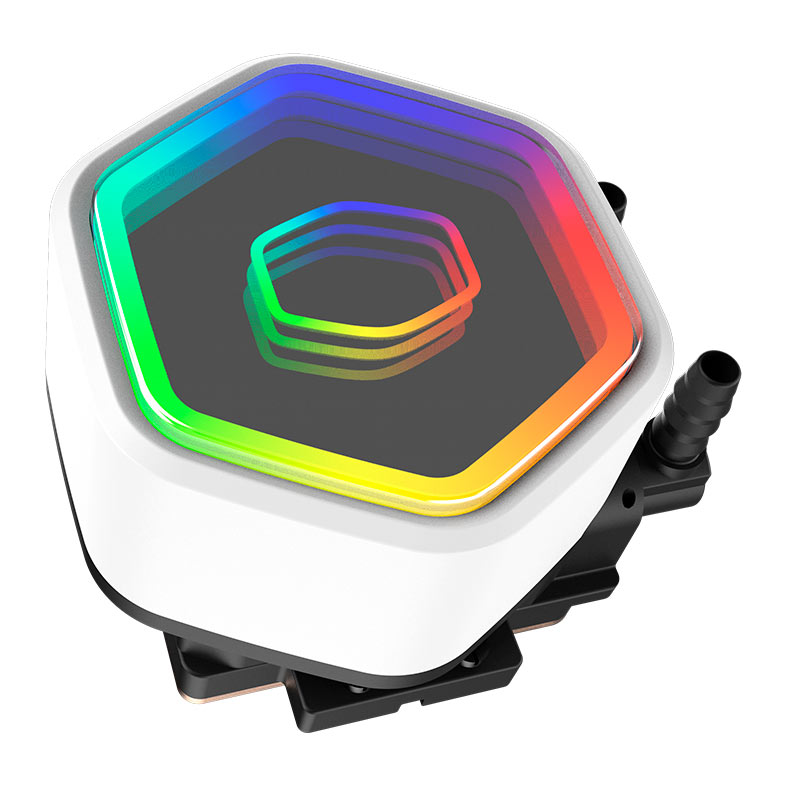 Water Cooler Cooler Master Masterliquid 240 Core II, ARGB, 240mm, Branco, MLW-D24M-A18PA-RW - miniatura 4