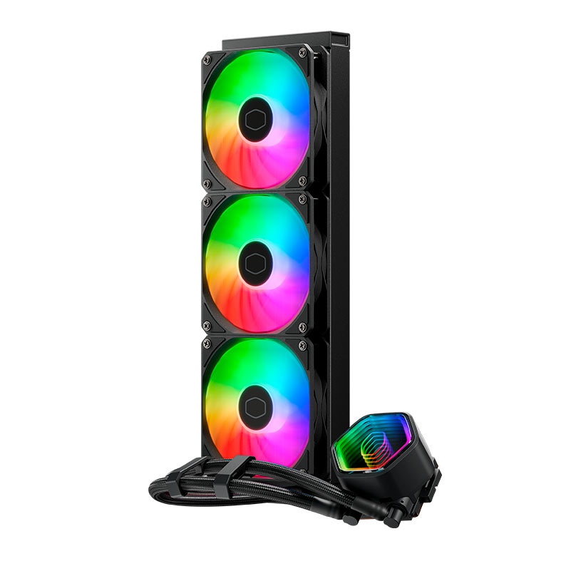 Water Cooler Cooler Master Masterliquid 360 Core II, ARGB, 360mm, Preto, MLW-D36M-A18PA-R1 - miniatura 3