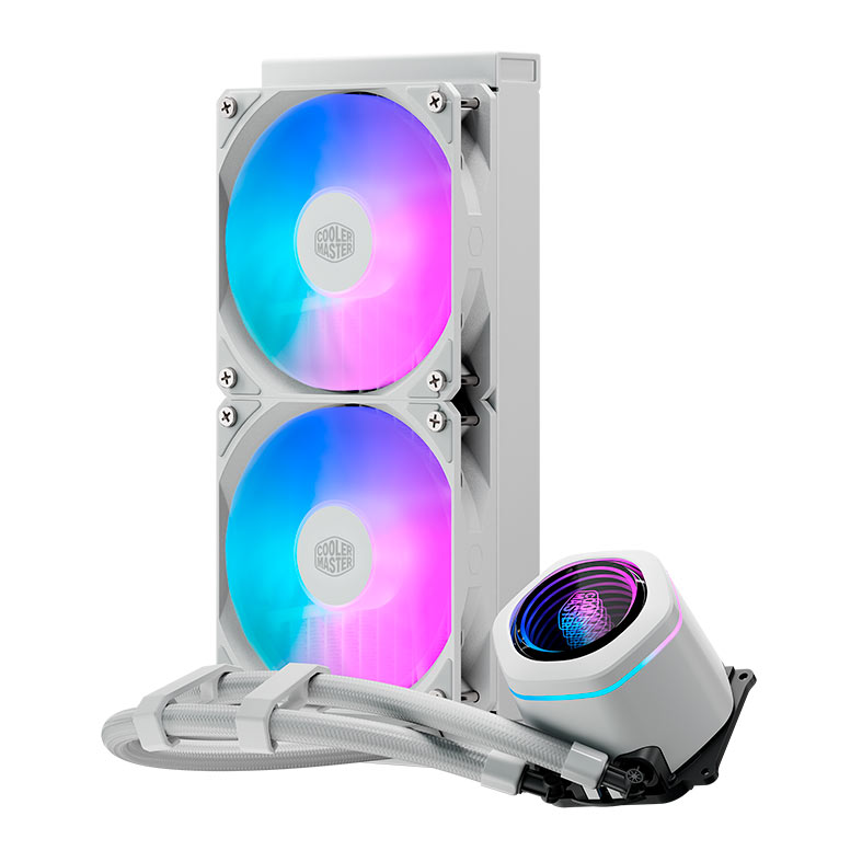 Water Cooler Cooler Master Masterliquid Core Nex, ARGB, 240mm, Branco, MLX-D24M-A18PA-RW - miniatura 3