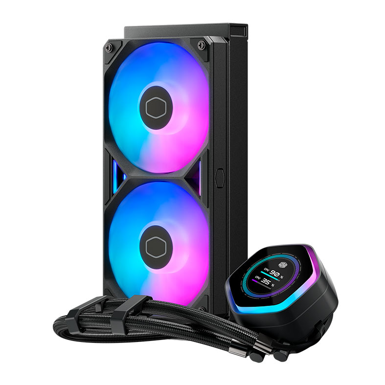 Water Cooler Cooler Master Masterliquid Atmos II LCD, ARGB, 240mm, Preto, MLX-D24M-A25SZ-L1 - miniatura 3