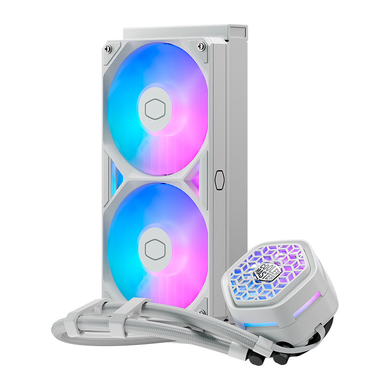 Water Cooler Cooler Master Masterliquid Atmos II VRM Fan, ARGB, 240mm, Branco, MLX-D24M-A25SZ-VW - miniatura 3