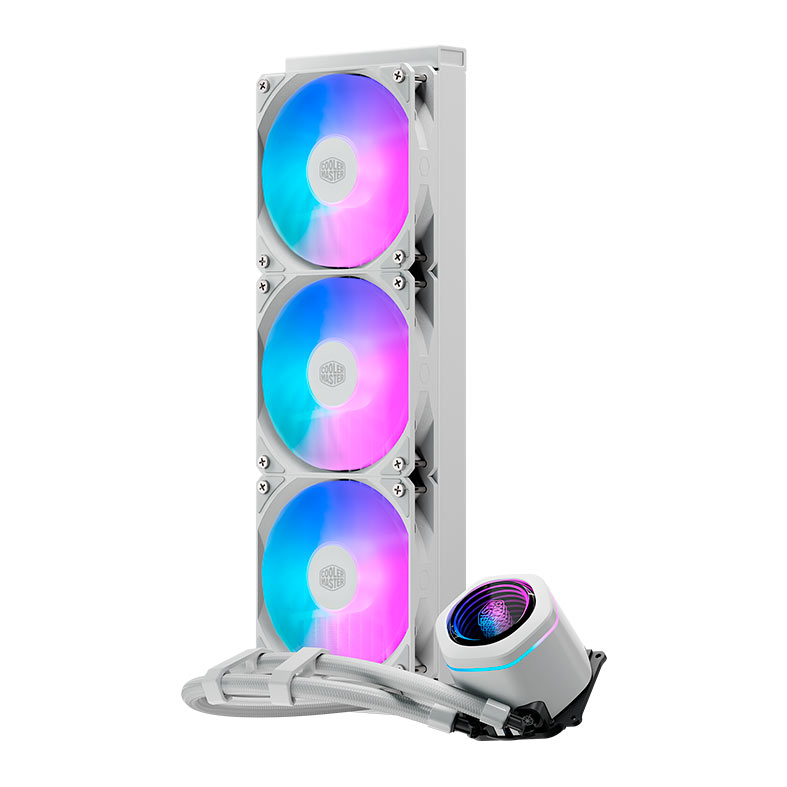 Water Cooler Cooler Master Masterliquid Core Nex, ARGB, 360mm, Branco, MLX-D36M-A18PA-RW - miniatura 3