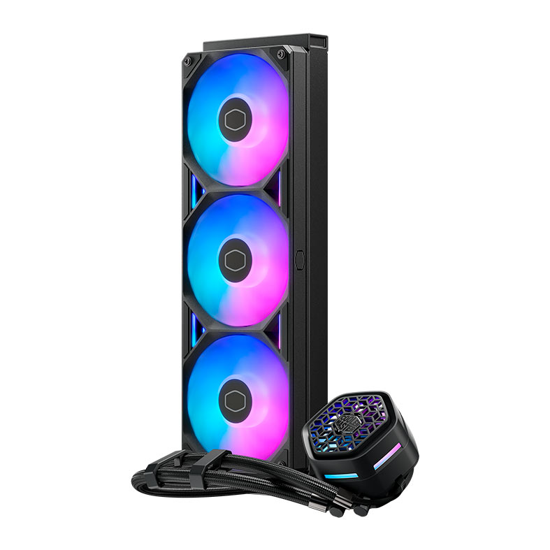 Water Cooler Cooler Master Masterliquid Atmos II VRM Fan, ARGB, 360mm, Preto, MLX-D36M-A25SZ-V1 - miniatura 3