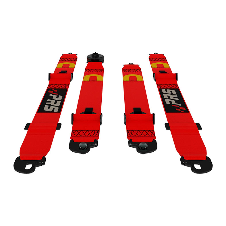 Cinto de Seguranca 4 Pontos Pro Racing MOT0500, Vermelho, MOT0500 - miniatura 4