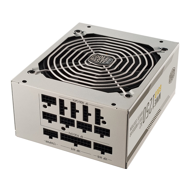 Fonte Cooler Master MWE Gold V2 1250, 1250W, PCI-e 5.0, Full Modular, 80 Plus Gold, Branca, MPE-C501-AFCAG-3GWO - miniatura 4