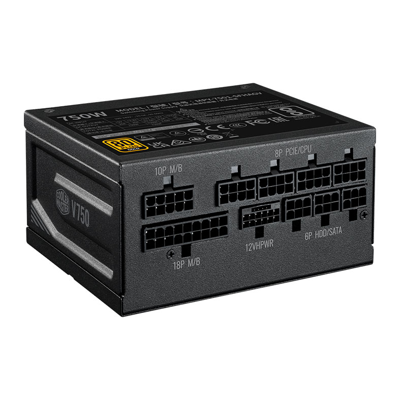 Fonte Cooler Master V750 SFX Gold, 750W, PCI-E 5.0, Full Modular, 80 Plus Gold, Preto, MPY-7501-SFHAGV-3WO - imagem 1