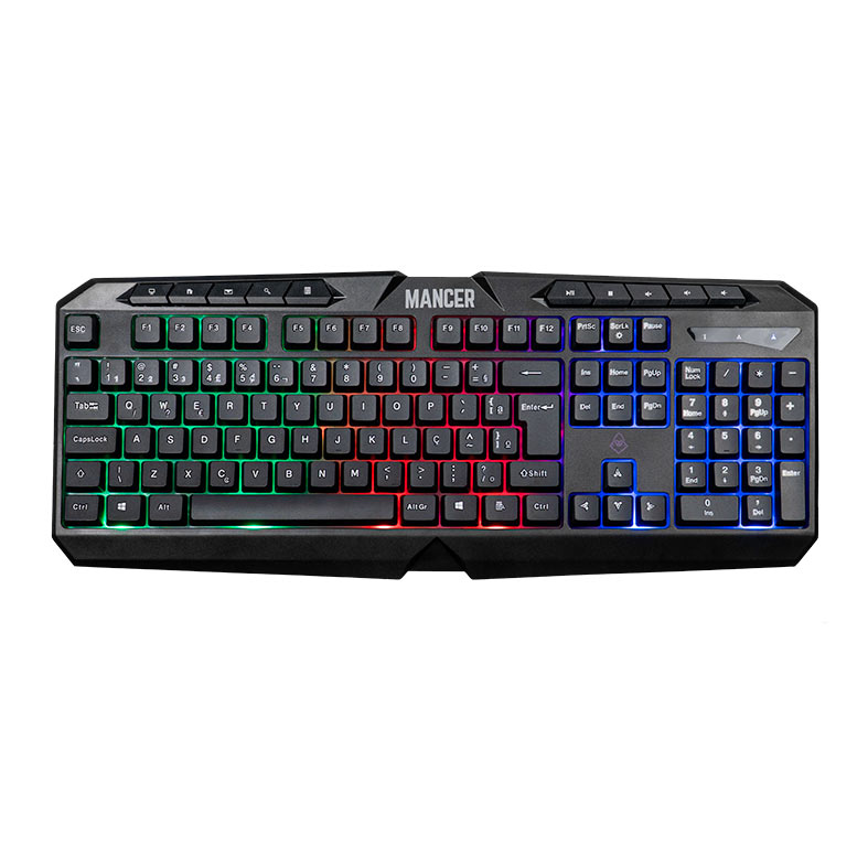 Combo Gamer Mancer ORC V2 4x1, Rainbow, Teclado ABNT2, Mouse 6400DPI, Mousepad Pequeno, Headset Drivers 40mm, MRC-ORC2-RBW01 - miniatura 4