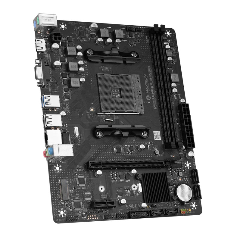 Placa Mae Maxsun Challenger B450M, DDR4, Socket AMD AM4, M-ATX, Chipset AMD B450, MS-CHALLENGER-B450M - miniatura 4