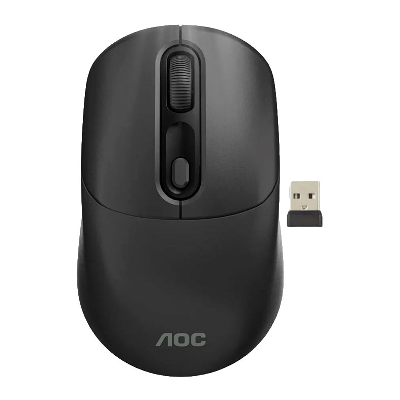 Mouse Office AOC, 1600DPI, 4 Botões, Wireless, Preto, MS210-BK - miniatura 3