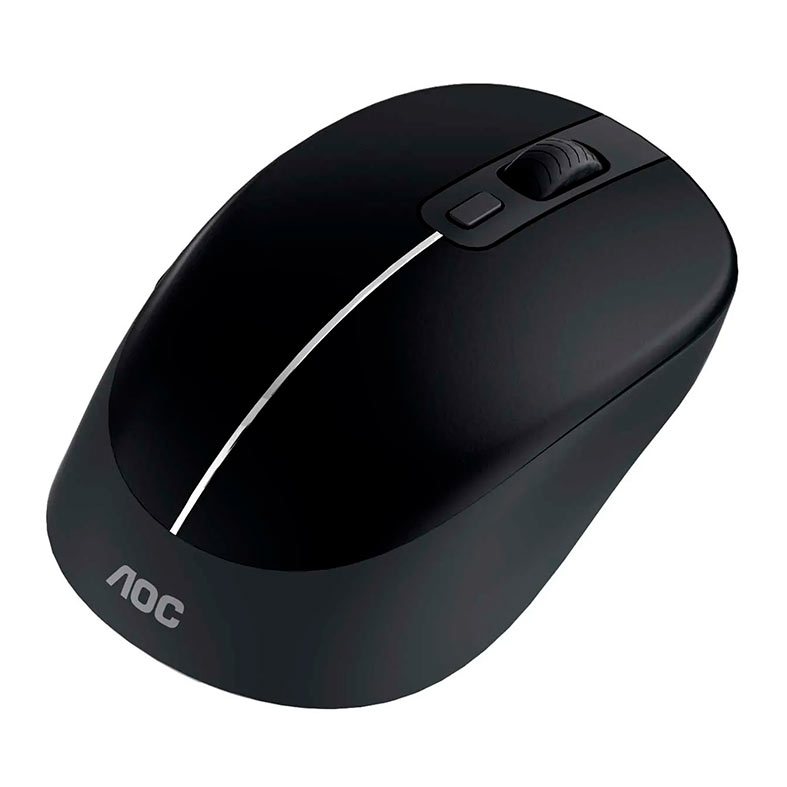 Mouse Office AOC, 1600DPI, 4 Botões, Wireless, Preto, MS220-BK - miniatura 3