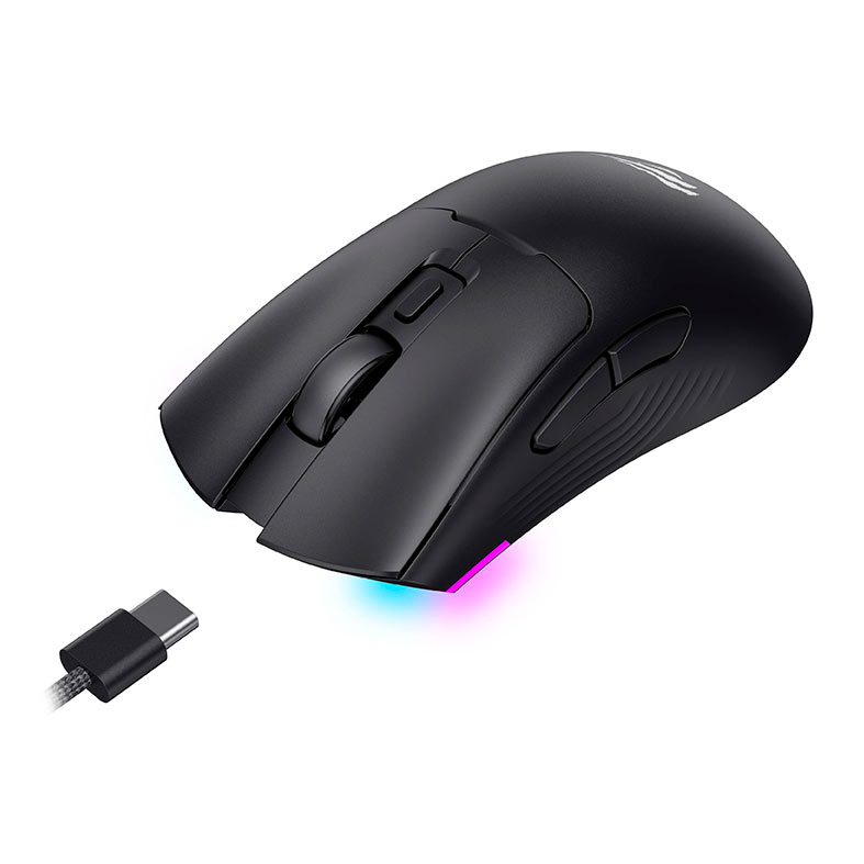 Mouse Gamer Havit MS966SE, RGB, 10000PI, 6 Botoes, Wireless, Preto, MS966SE-BLK - miniatura 4