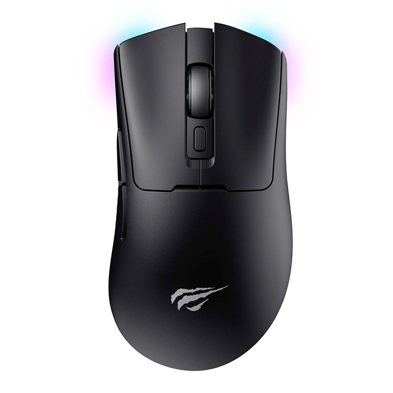 Mouse Gamer Havit MS966SE, RGB, 10000PI, 6 Botoes, Wireless, Preto, MS966SE-BLK