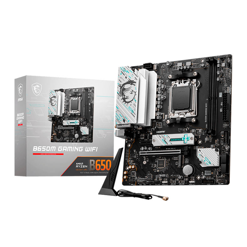 Placa Mae MSI B650M Gaming WiFi, DDR5, Socket AMD AM5, M-ATX, Chipset AMD B650, MSI-B650M-GAMING-WIFI - miniatura 3