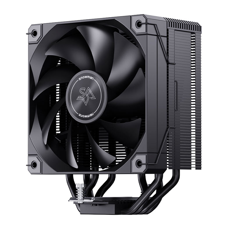 PRE VENDA - Cooler Para Processador Snowman MT4 V4, 125mm, Preto, MT4-V4D-BK - miniatura 7