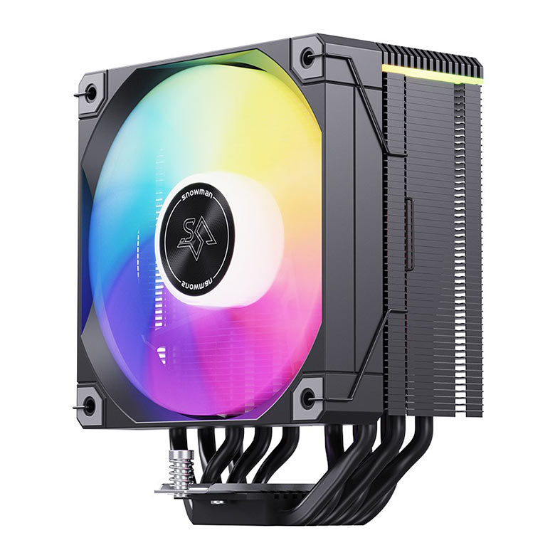 PRE VENDA - Cooler Para Processador Snowman MT6 V4, ARGB, 120mm, Preto, MT6-V4-BK-ARGB - miniatura 3