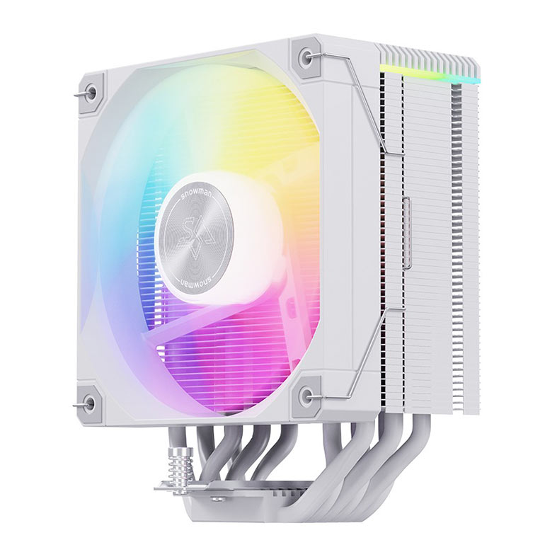 PRE VENDA - Cooler Para Processador Snowman MT6 V4, ARGB, 120mm, Branco, MT6-V4-WH-ARGB - miniatura 4