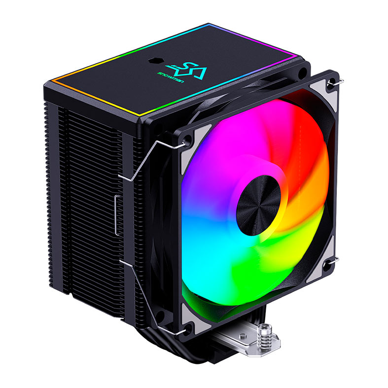 PRE VENDA - Cooler Para Processador Snowman MT620, ARGB, 125mm, Preto, MT620-BK-ARGB