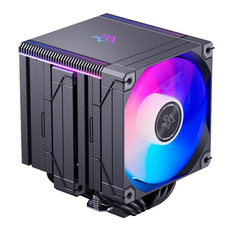 PRE VENDA - Cooler Para Processador Snowman MT660 V4, ARGB, 2x120mm, Preto, MT660-V4-BK-ARGB - miniatura 3