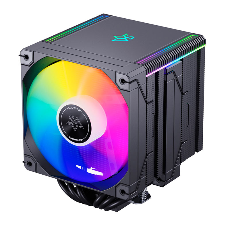 PRE VENDA - Cooler Para Processador Snowman MT660 V4, ARGB, 2x120mm, Preto, MT660-V4-BK-ARGB - miniatura 4