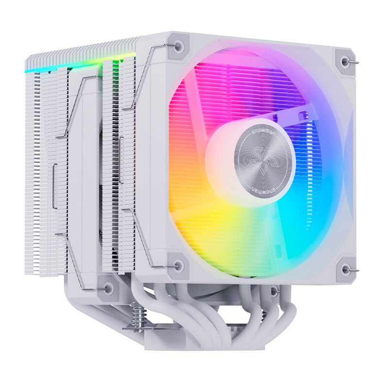 PRE VENDA - Cooler Para Processador Snowman MT660 V4, ARGB, 2x120mm, Branco, MT660-V4-WH-ARGB - miniatura 7