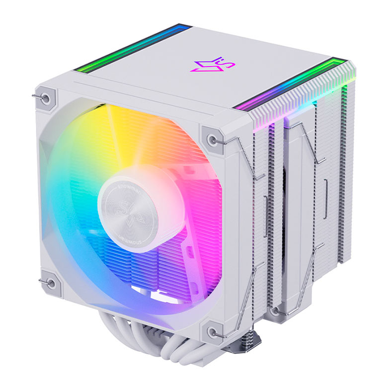 PRE VENDA - Cooler Para Processador Snowman MT660 V4, ARGB, 2x120mm, Branco, MT660-V4-WH-ARGB - miniatura 4