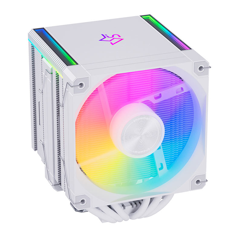 PRE VENDA - Cooler Para Processador Snowman MT660 V4, ARGB, 2x120mm, Branco, MT660-V4-WH-ARGB - miniatura 6