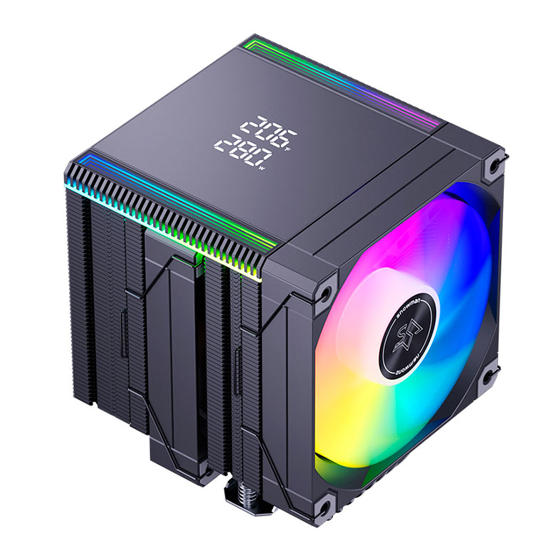 PRE VENDA - Cooler Para Processador Snowman MT660 V4, ARGB, 2x120mm, Preto, MT660-V4D-BK-ARGB - miniatura 3