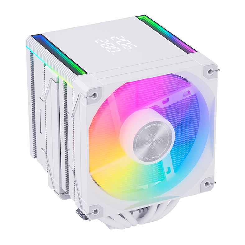 PRE VENDA - Cooler Para Processador Snowman MT660 V4, ARGB, 2x120mm, Branco, MT660-V4D-WH-ARGB - miniatura 8