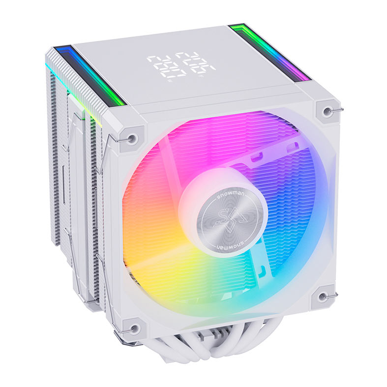 PRE VENDA - Cooler Para Processador Snowman MT660 V4, ARGB, 2x120mm, Branco, MT660-V4D-WH-ARGB - miniatura 3