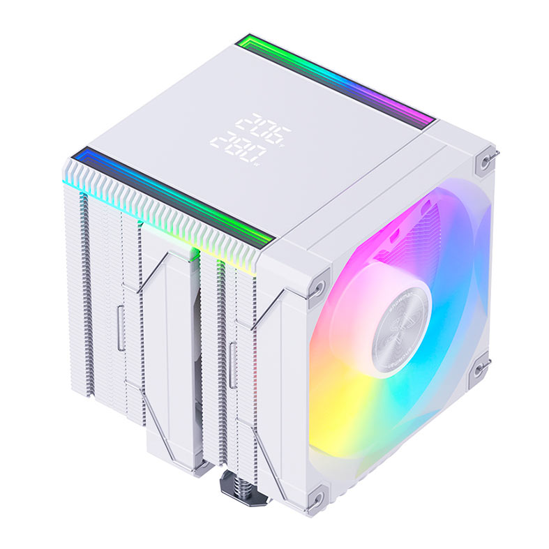 PRE VENDA - Cooler Para Processador Snowman MT660 V4, ARGB, 2x120mm, Branco, MT660-V4D-WH-ARGB - miniatura 5