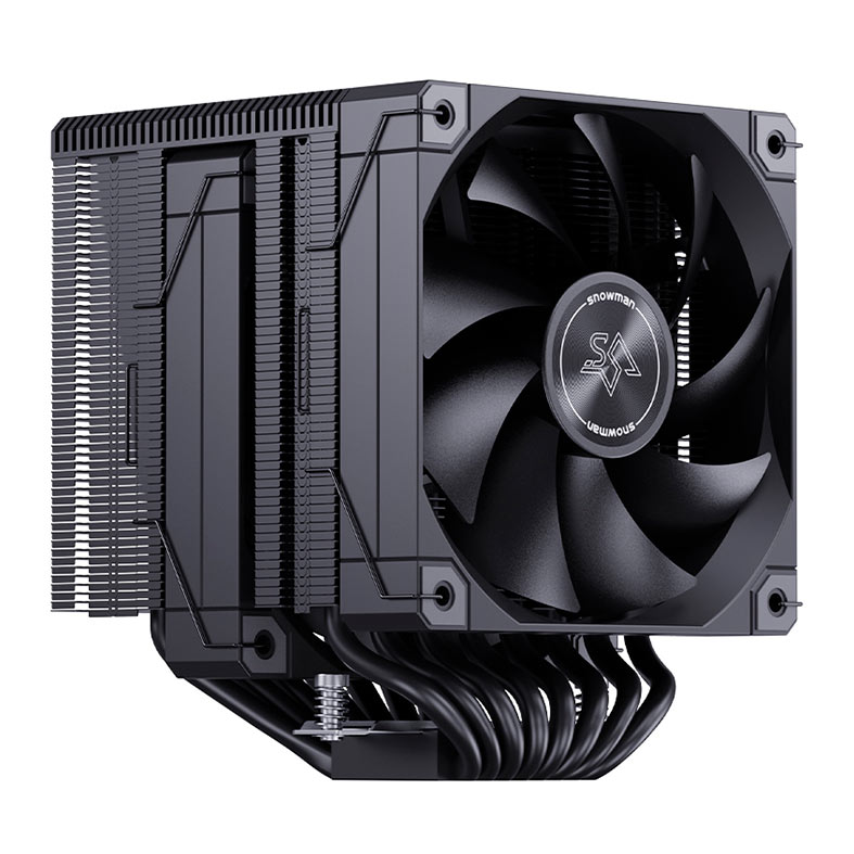 PRE VENDA - Cooler Para Processador Snowman MT880 V4, 2x120mm, Preto, MT880-V4-BK - miniatura 5