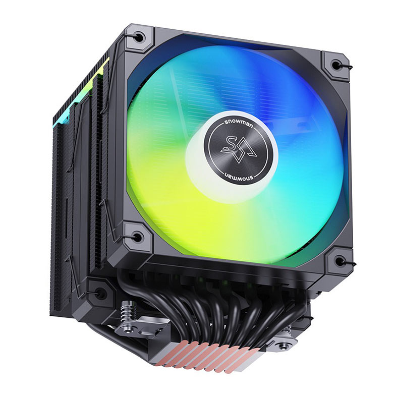PRE VENDA - Cooler Para Processador Snowman MT880 V4, ARGB, 2x120mm, Preto, MT880-V4-BK-ARGB - miniatura 4