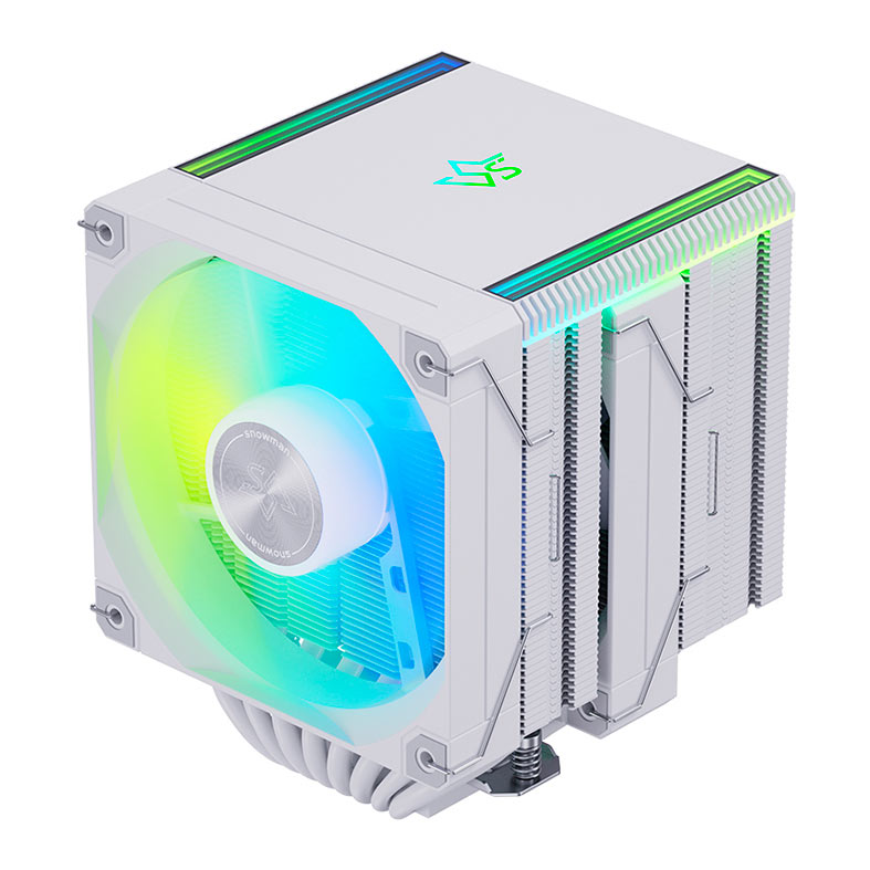 PRE VENDA - Cooler Para Processador Snowman MT880 V4, ARGB, 2x120mm, Branco, MT880-V4-WH-ARGB - miniatura 8