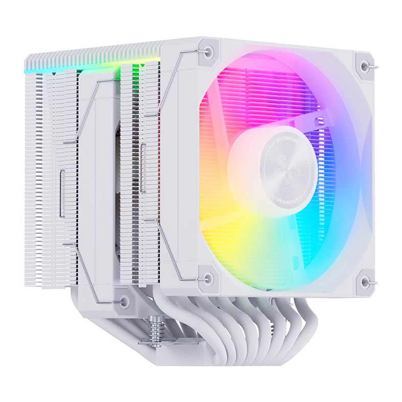 PRE VENDA - Cooler Para Processador Snowman MT880 V4, ARGB, 2x120mm, Branco, MT880-V4-WH-ARGB - miniatura 4