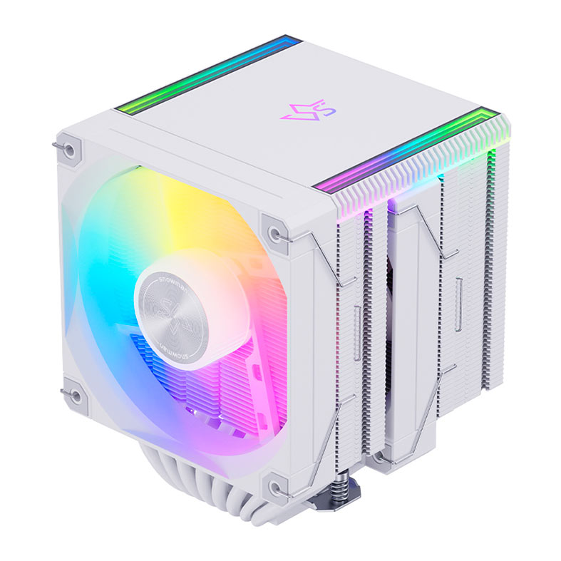PRE VENDA - Cooler Para Processador Snowman MT880 V4, ARGB, 2x120mm, Branco, MT880-V4-WH-ARGB - miniatura 6