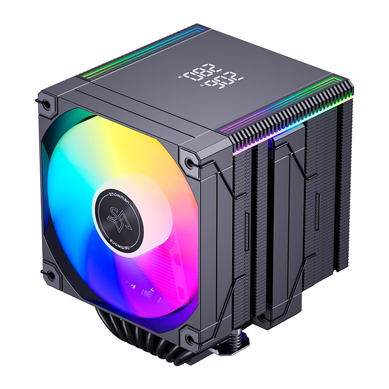 PRE VENDA - Cooler Para Processador Snowman MT880 V4, ARGB, 2x120mm, Preto, MT880-V4D-BK-ARGB - miniatura 5