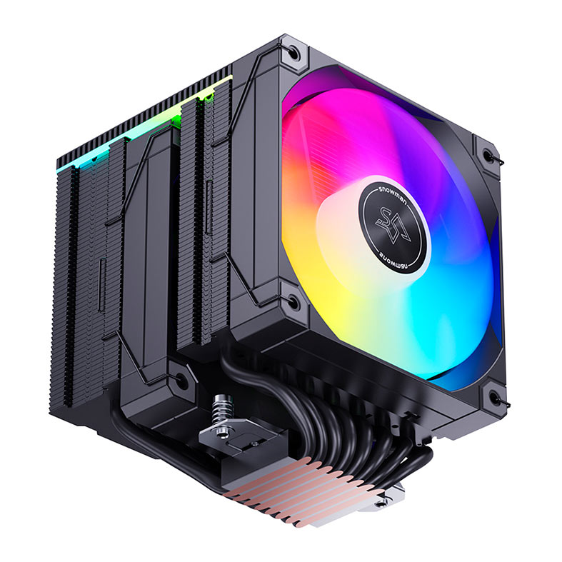 PRE VENDA - Cooler Para Processador Snowman MT880 V4, ARGB, 2x120mm, Preto, MT880-V4D-BK-ARGB - miniatura 8
