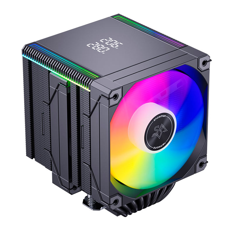 PRE VENDA - Cooler Para Processador Snowman MT880 V4, ARGB, 2x120mm, Preto, MT880-V4D-BK-ARGB - miniatura 4