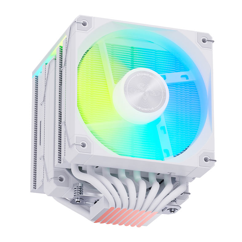 PRE VENDA - Cooler Para Processador Snowman MT880 V4, ARGB, 2x120mm, Branco, MT880-V4D-WH-ARGB - miniatura 9