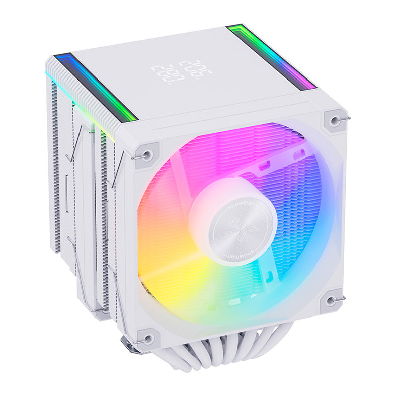 PRE VENDA - Cooler Para Processador Snowman MT880 V4, ARGB, 2x120mm, Branco, MT880-V4D-WH-ARGB - miniatura 5