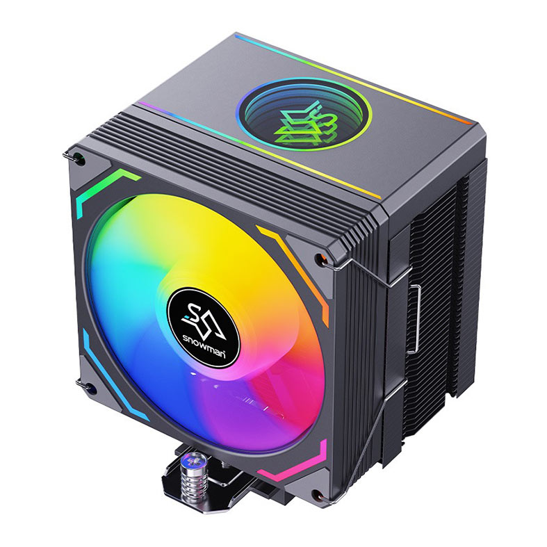 Cooler Para Processador Snowman MX96-V3, ARGB, 92mm, Preto, MX96-V3-BK-ARGB - imagem 1