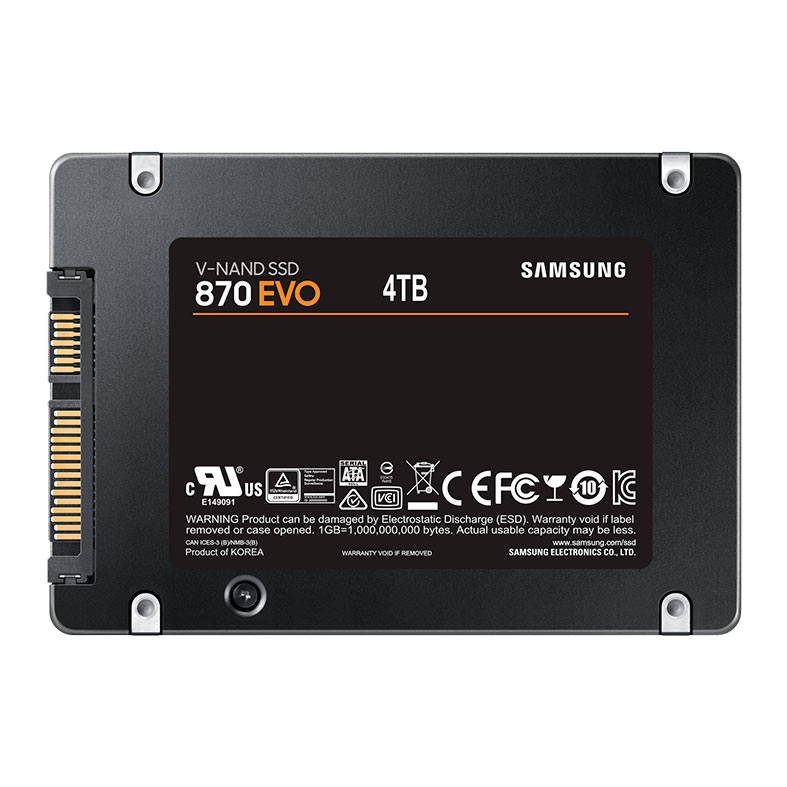 SSD Samsung 870 Evo, 4TB, 2.5, Sata III 6GB/s, Leitura 560MB/s, Gravacao 530/MBs, MZ-77E4T0E - miniatura 6