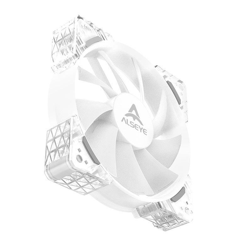 Kit ventoinhas Alseye N12-W, ARGB, 3x120mm, Branco, N12-W-KIT-ALSEYE - miniatura 6
