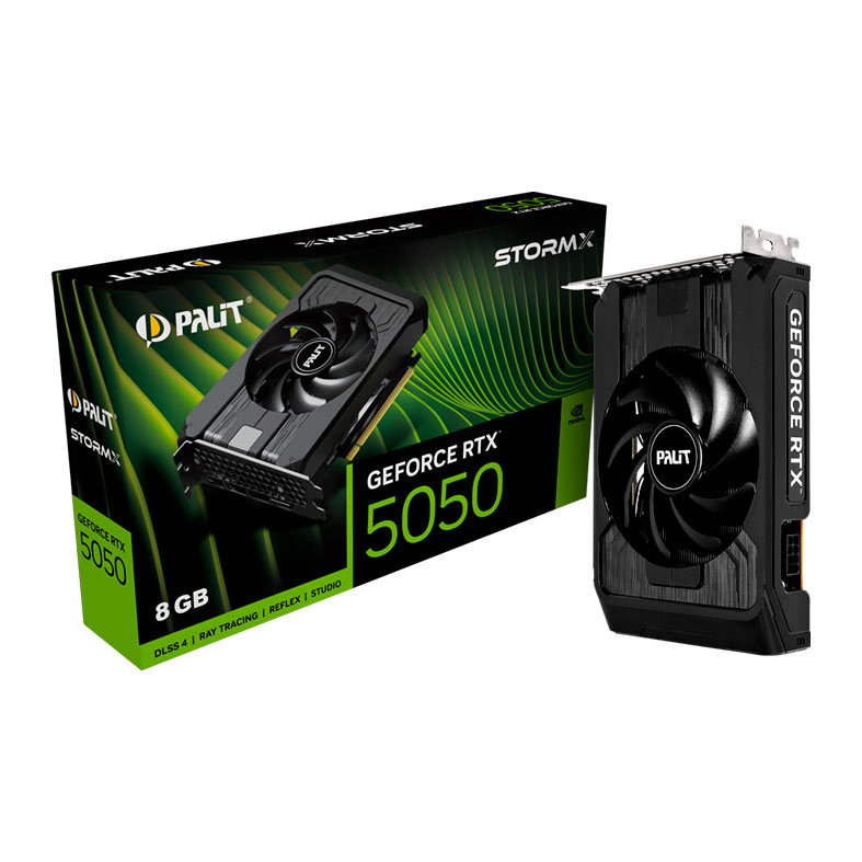 Placa de Video Palit GeForce RTX 5050 StormX, 8GB, GDDR6, 128-bit, NE65050019P1-GB2070F - miniatura 3