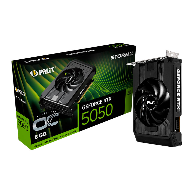 Placa de Video Palit GeForce RTX 5050 StormX OC, 8GB, GDDR6, 128-bit, NE65050T19P1-GB2070F - miniatura 3