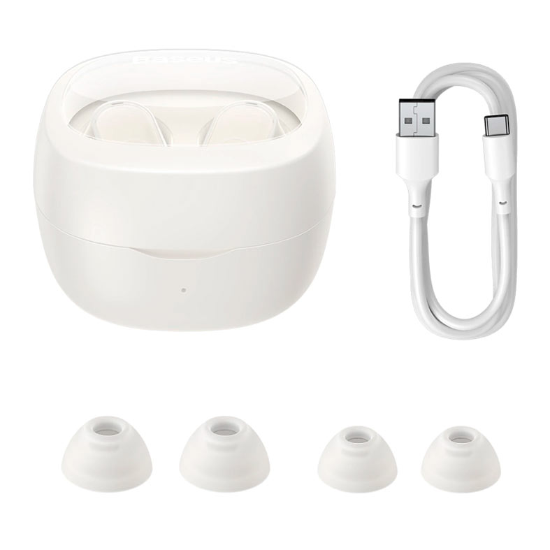 Fone de Ouvido Baseus Bowie WM02, Bluetooth, Branco, NGTW370202 - miniatura 3