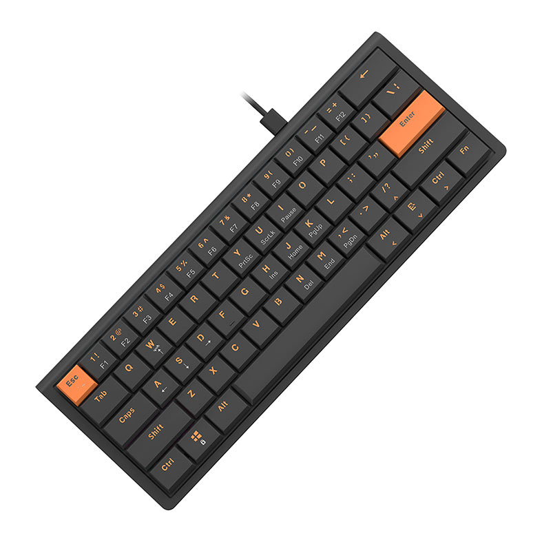 Teclado Mecanico Ajazz NKL61, Switch Vermelho, Preto e Laranja, NKL61-BO - miniatura 5