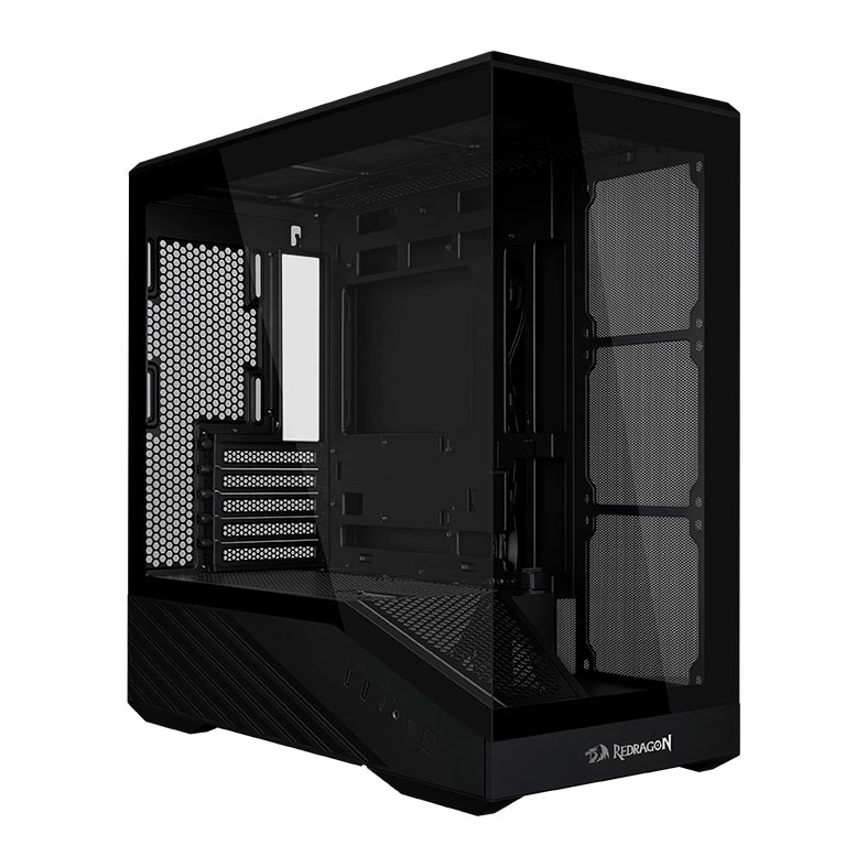 Gabinete Gamer Lian Li Vector V100 Mini X Redragon, ARGB, Mini-Tower, Lateral de Vidro, Com 4 Fans, Preto, OE809RX - miniatura 8